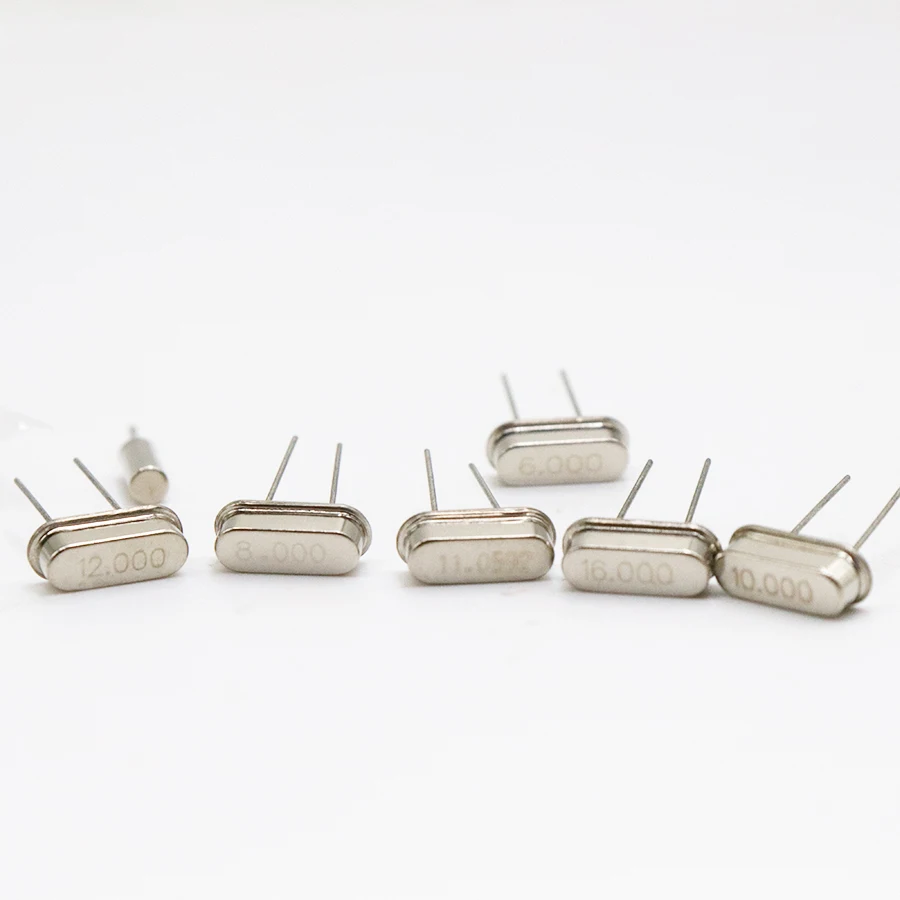 hc-49s DIP Crystal Oscillator electronic Kit resonator ceramic quartz resonator   7values X 5PCS 32.768K 6 8 10 12 11.0592 16MHZ