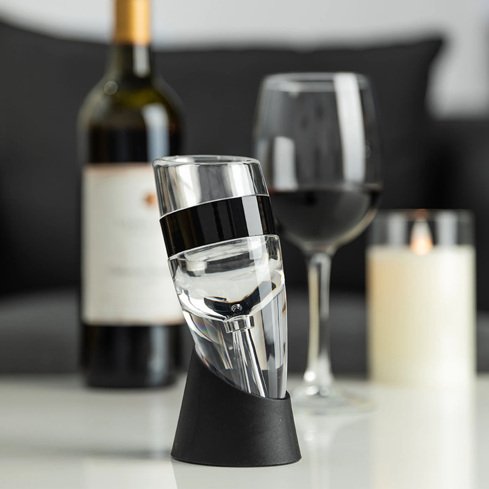 

FYPRETIFUL Wine Fast Decanter Portable Bottle Inflatable Filter Family Party Bar Essential High Quality Equipment Accessories