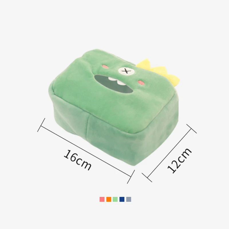 

Cute Monster Plush Napkin Holder Paper Box With Fixed Rope Stuffed Toys Room Decoration Car Accessories Demon Doll Soft Plushie