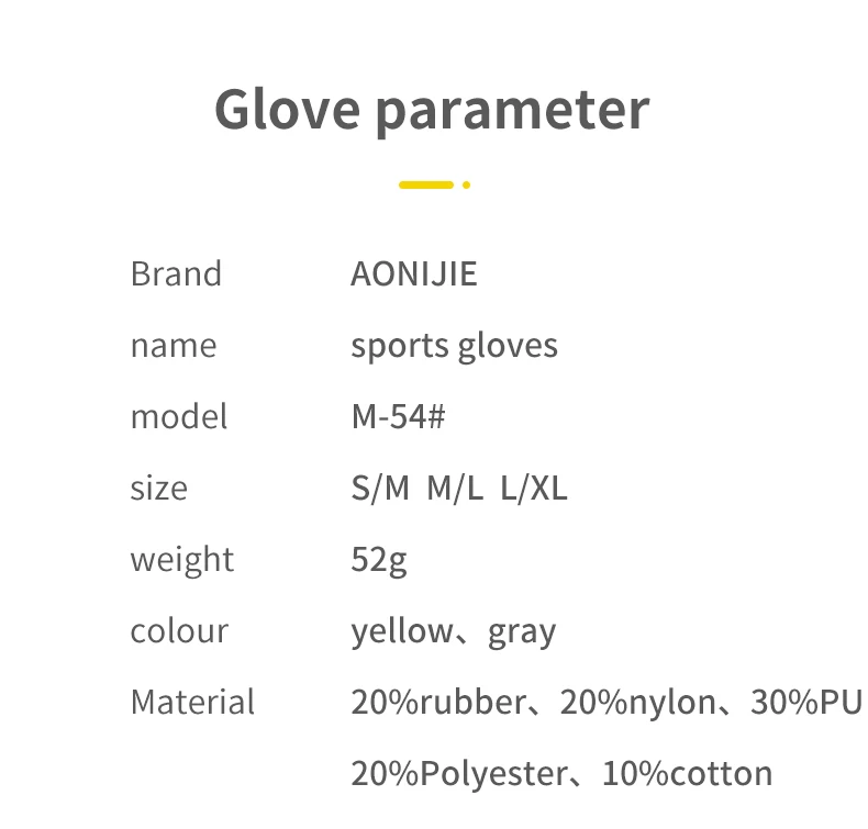 AONIJIE M54 Summer Lightweight Half Finger Sports Gloves Grasping Breathable For Running Fitness Cycling Gym Weightlifting