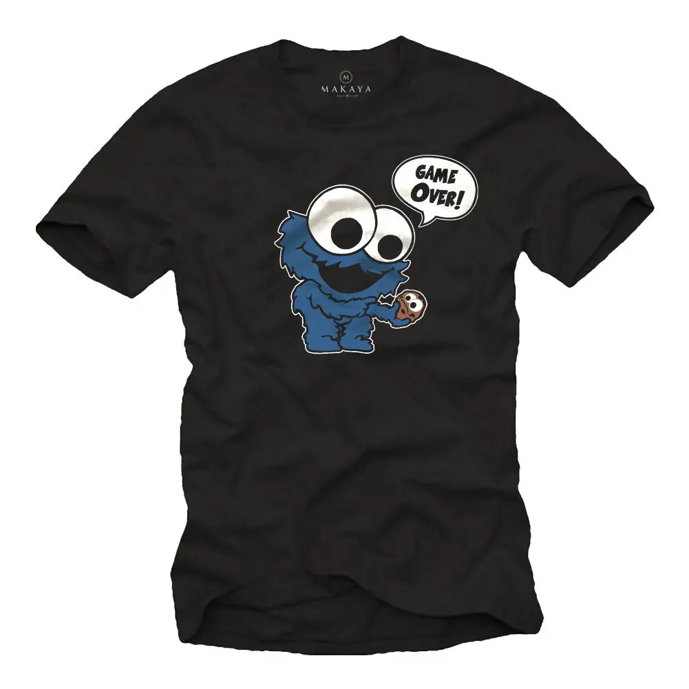 

T-Shirt Monster Lustig Cool Kekse Cookie Elmo Fun Nerd Comic Geek Geschenke Neu Gift Print T-Shirt Hip Hop Tee Shirt