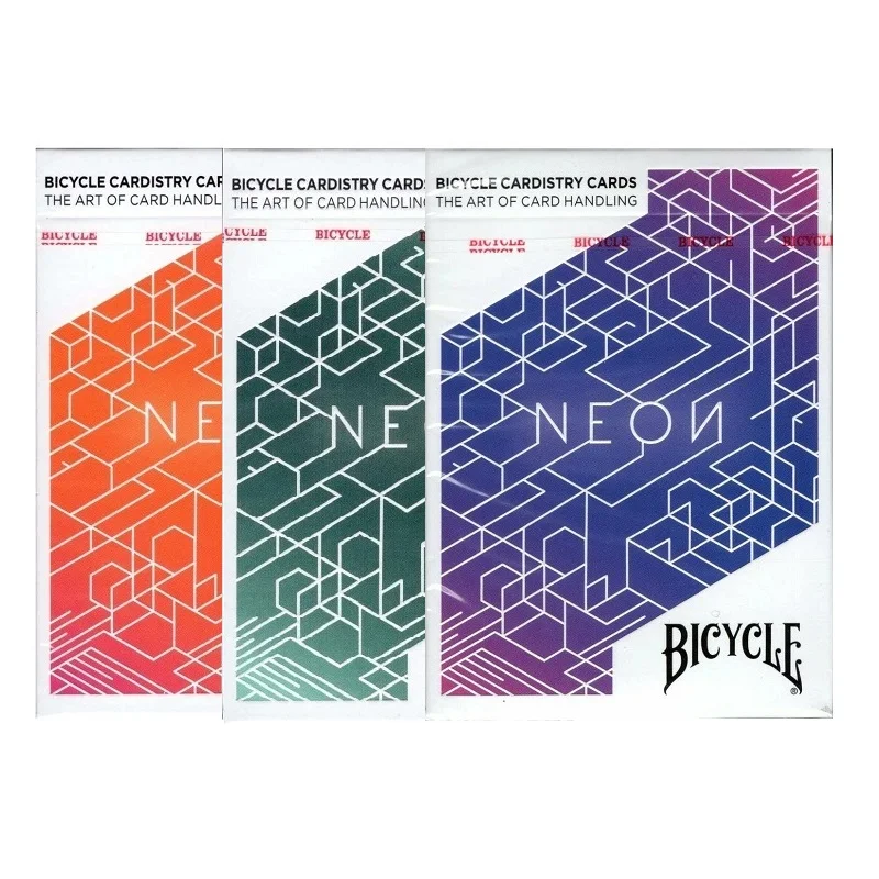 Велосипедный спорт неоновый колода игральных карт USPCC Cardistry карты покер Размеры Магия карточные игры фокусы реквизит для фокусника