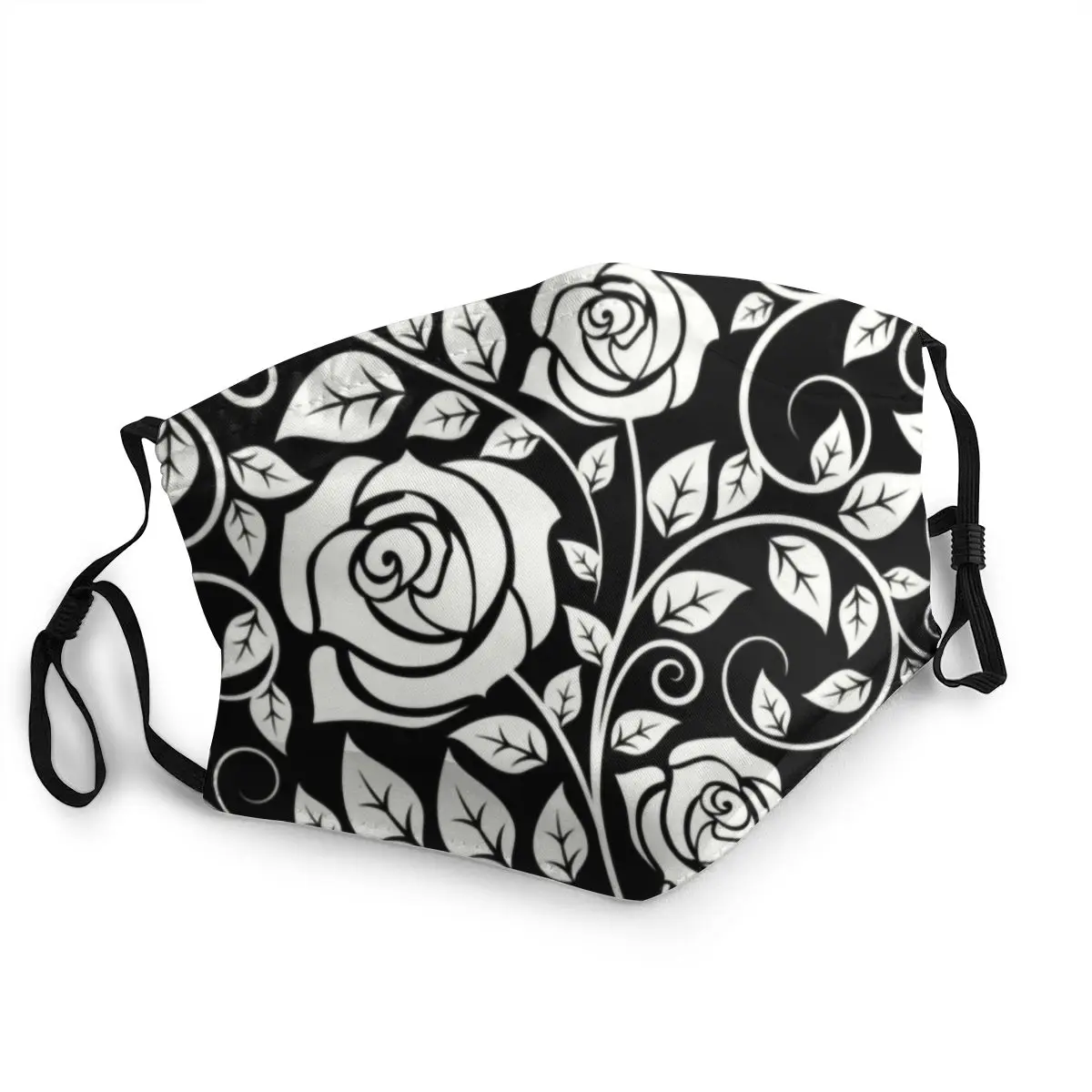 

Пылезащитный респиратор унисекс, многоразовый респиратор для защиты от пыли, с рисунком белой розы