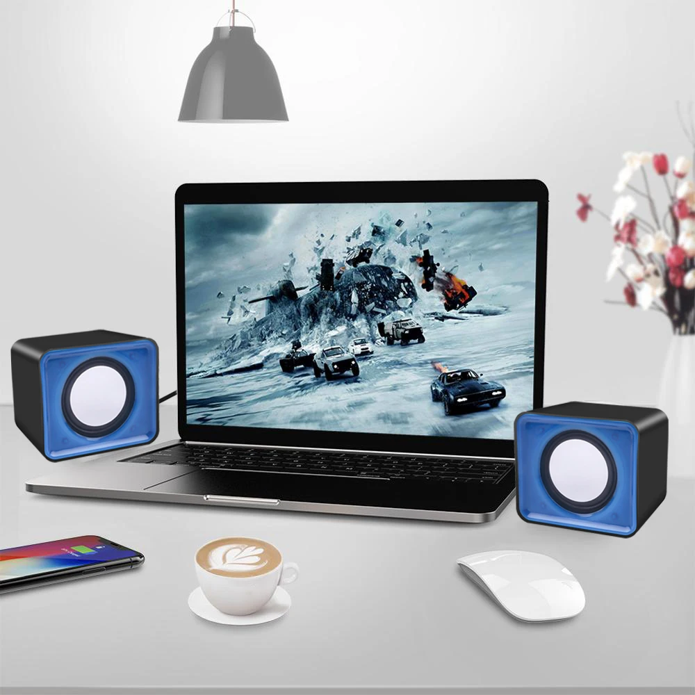 kebidu Mini Music Stereo USB 2.0 Speakers for computer Desktop PC Laptop Notebook Home Theater Party Loudspeaker Portable | Электроника