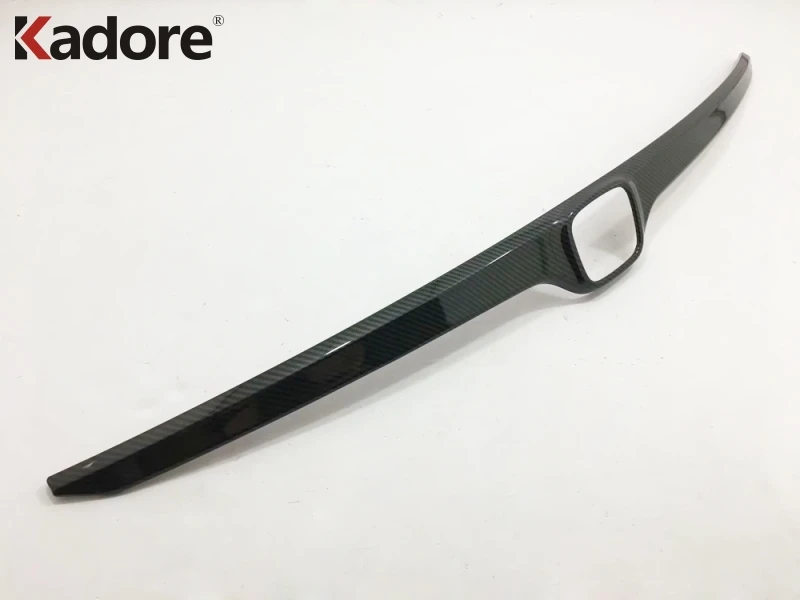 For CRV CR-V Carbon Fiber Trim Rear Trunk Lid Cover Tailgate Strip Back Door Boot Garnish Accessories