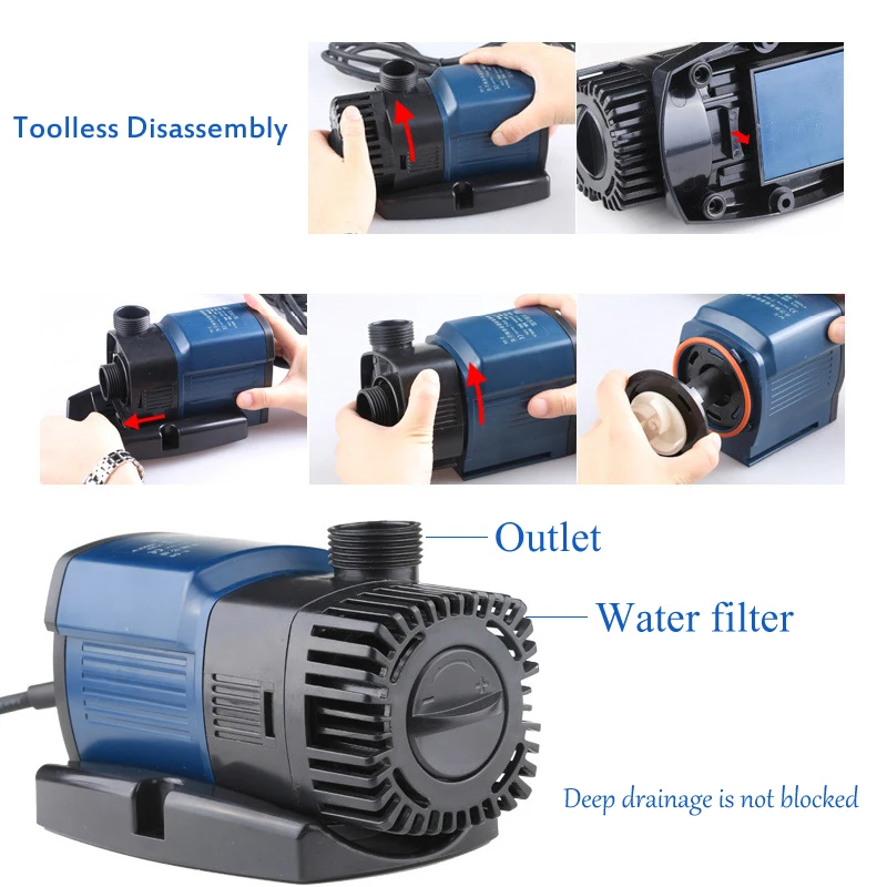 Водяной насос для откачки погружной преобразование частоты бесшумный маленький
