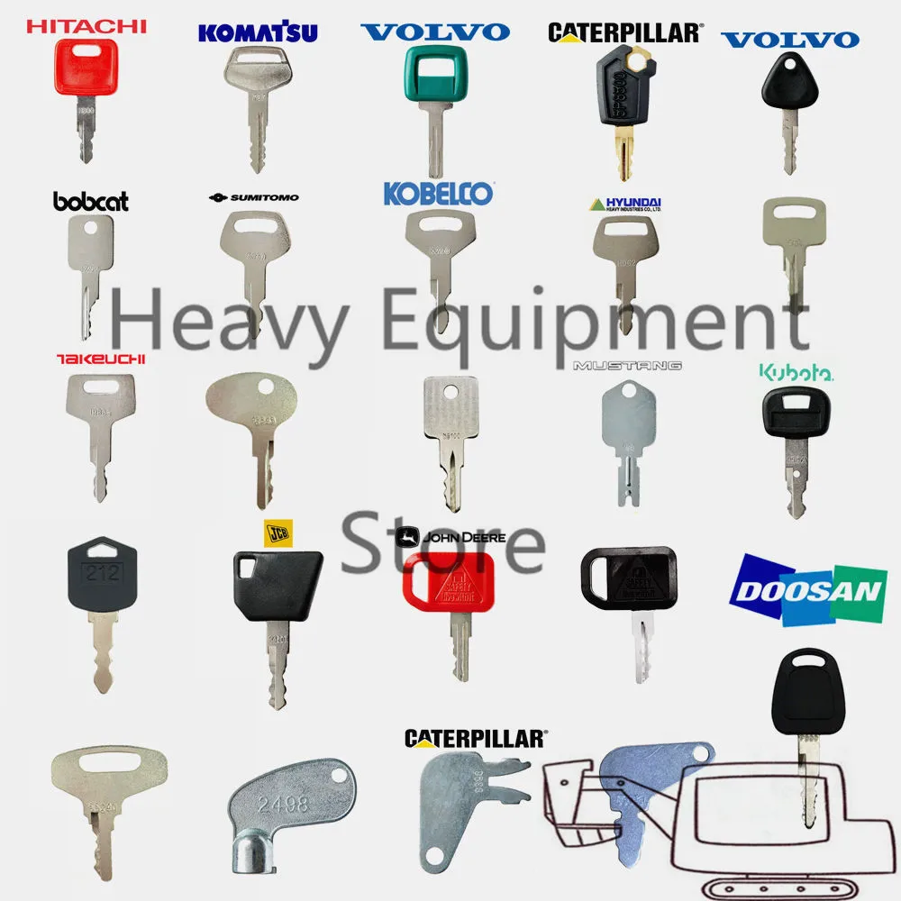 24 ключа для гусеницы Hitachi Kubota Volvo JLG Deawoo Doosan Komatsu John Deere IHI Hyundai Yanmar JCB Bobcat экскаватор