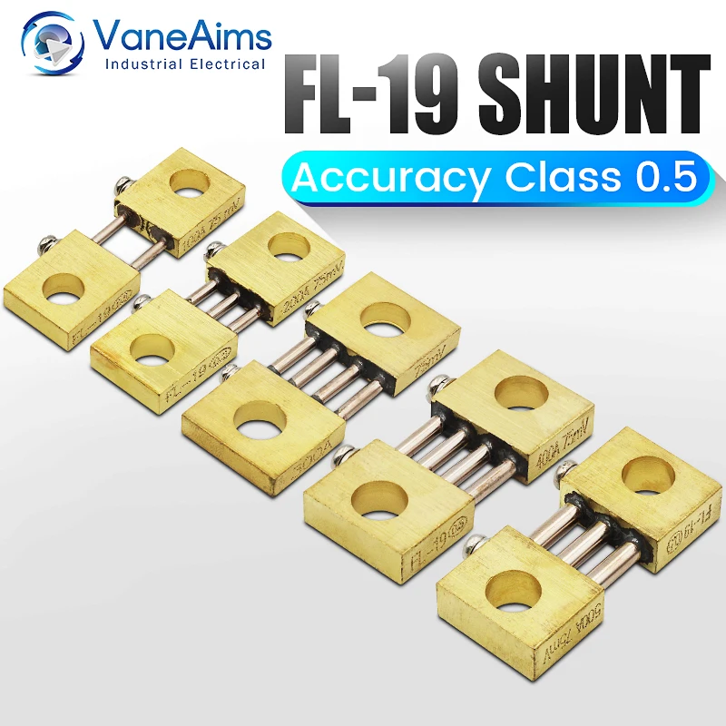 DC шунта FL-19 100A 200A 300A 400A 500A 600A 75mV сварочный аппарат латунь резистор для ток