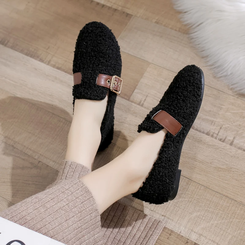 Туфли женские с круглым носком дизайнерские брендовые Роскошные универсальные