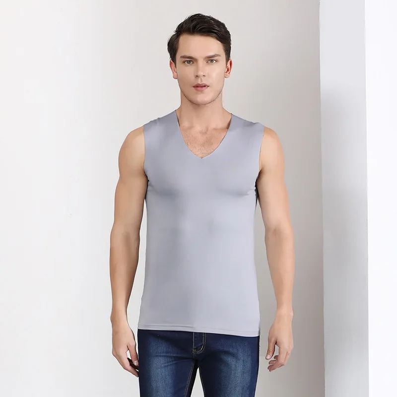 

2020Summer New Men's Vest Seamless Ice Silk Quick-drying Running Sports Fitness Training Suit Men Sweatshirt Men Gym Tank Top