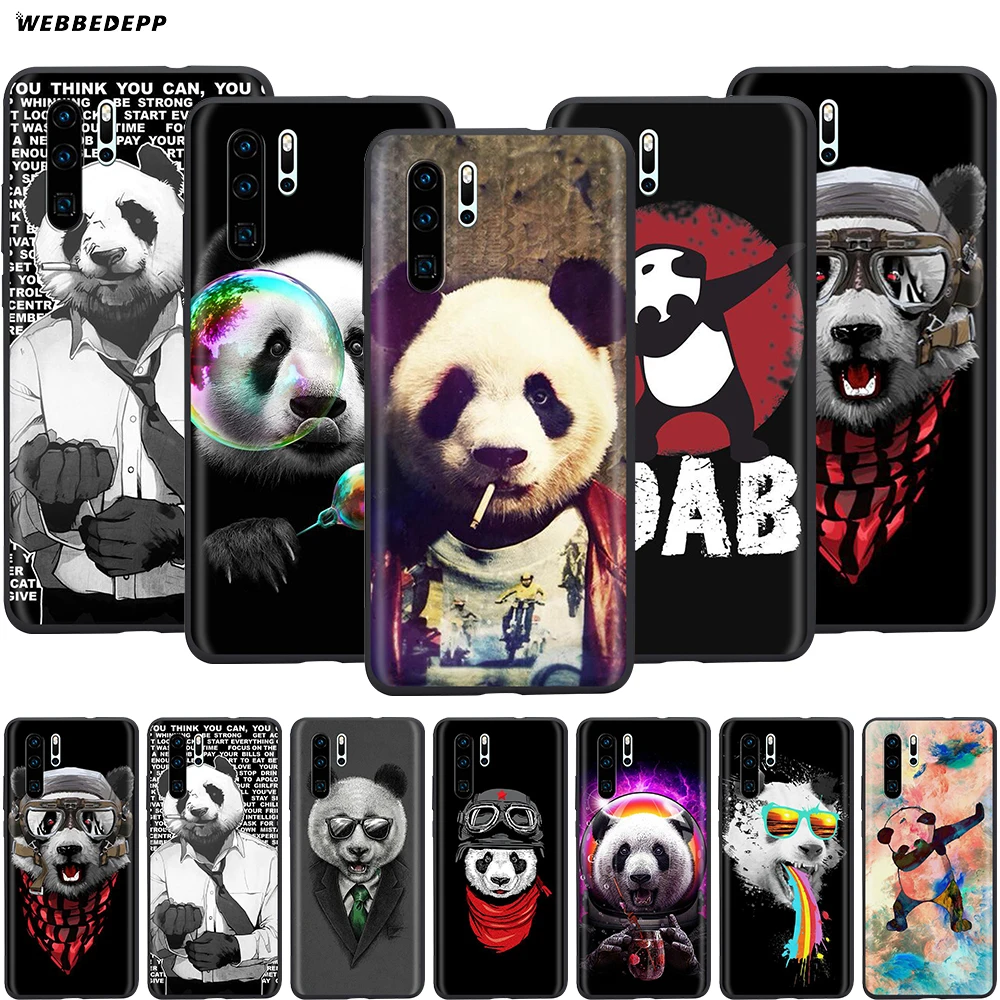 Webbedepp панда Dab чехол для Huawei P8 P9 P10 P20 P30 Lite Pro P Smart Z 2019 Mini|Бамперы| |