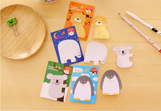 1 шт. Lytwtw милый Kawaii животные Липкие заметки Творческий блокнот Filofax блокнот офисные принадлежности школьные канцелярские принадлежности