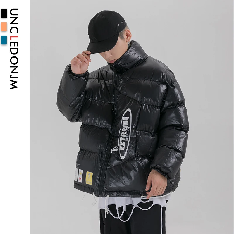 UNCLEDONJM парка Мужская Новая зимняя мужская куртка пальто однотонные Цветные парки