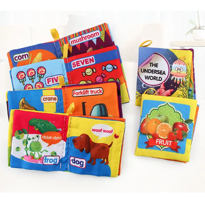 Baby Soft Cloth Book Infant Early Cognitive Development Educational Bath Quiet Interactive Books for Children First | Игрушки и хобби