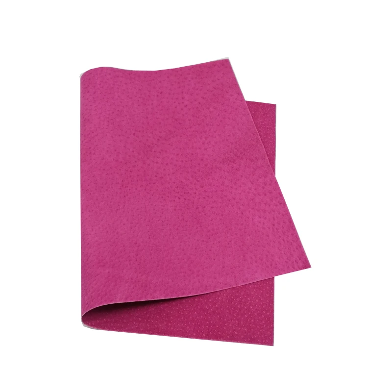 Rose Red 300X200X0,5 мм цветная натуральная свиная спилок подкладка замшевый кожаный материал скрыть кожу для кожевенного ремесла Швейные аксессуары - Цвет: Rose Red