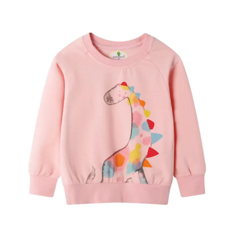 

2-7Years Autumn Cotton Giraffe Print Toddler Kid's Baby Girl's Sweatshirt Children's Clothes For Girl Sweater Fleece