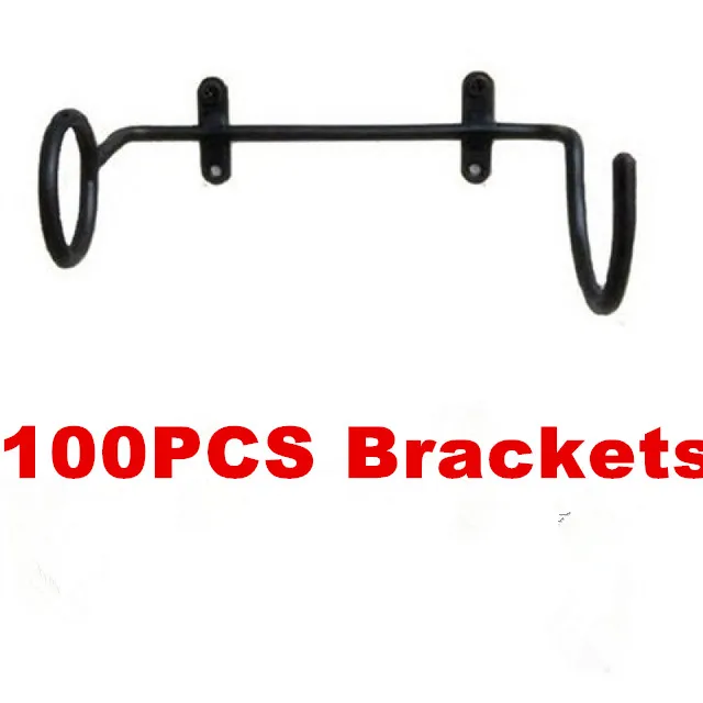 100 PCS Bracket 1-100 шт, горячая распродажа, черный бар, винные бутылки, настенный дисплей, полки кронштейны, мебель, винные бутылки, стойка, кронштейн, поддержка - Цвет: 100 PCS Bracket