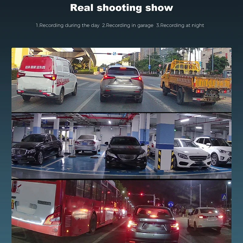 

3 Inch Car DVR 1080P HD Dual Lens Dash Camera Night Vision G-Sensor Parking Camera 170 Wide Angle Driving Recorder