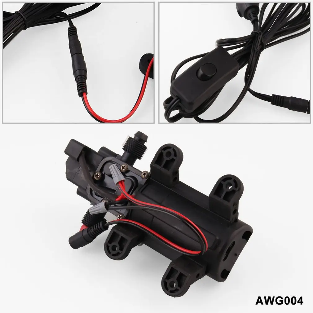 

12V Portable Car Wash High Pressure Water Spray Gun Electric Water Pump Kit Adjustable Garden Spray Sprinkler Machine