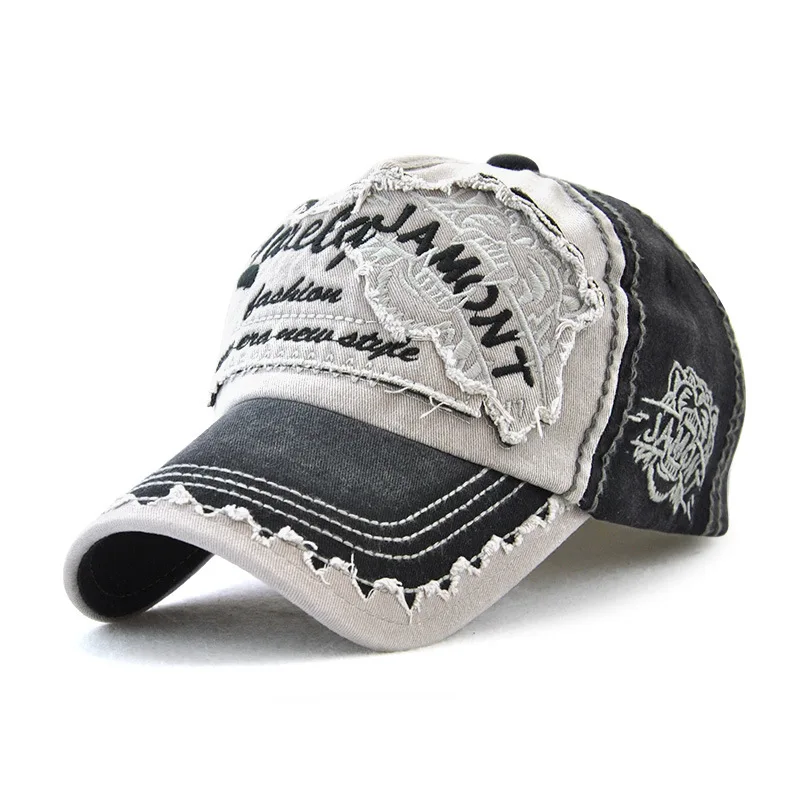 Prowow 19 Tiger Fashion Sunshade Stadium Washable Woman Embroidered Baseball Hat Pure Cotton Man Outdoor Leisure Duck Tongue Cap |