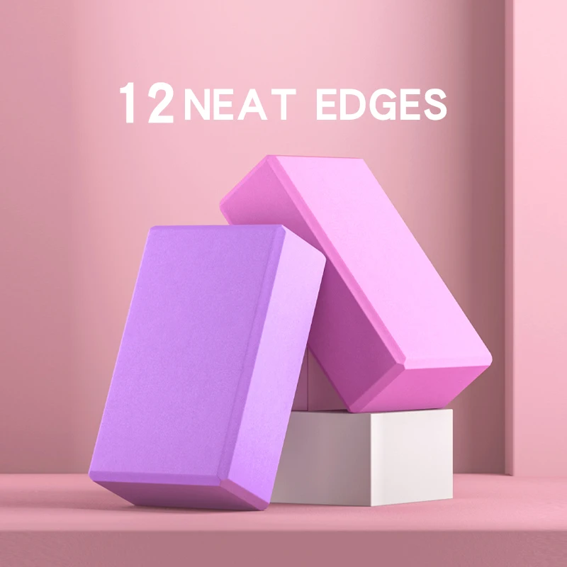 

2pcs Yoga Brick Eva Yoga Block Colorful Foam Block Bolster Yoga Exercise Workout Training Bodybuilding Equipment Yoga Cushion
