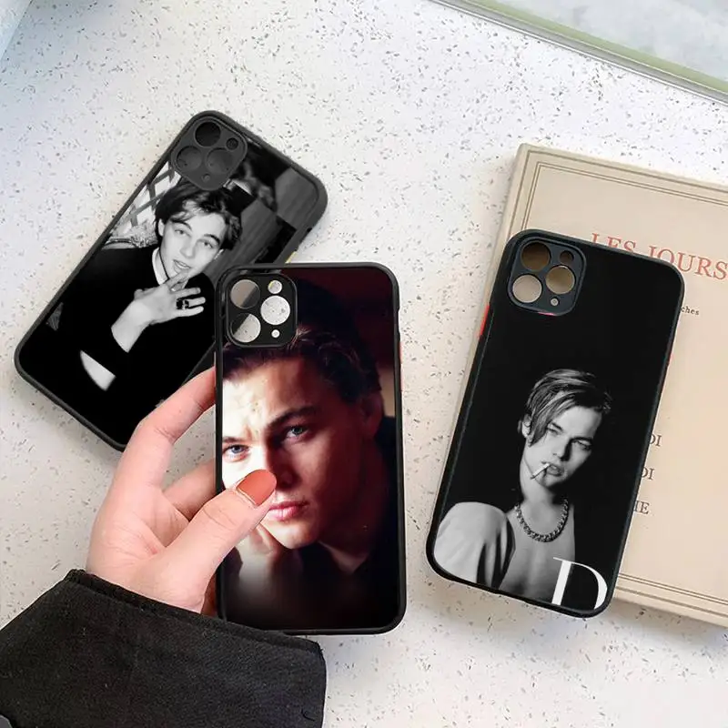 

cool Leonardo Dicaprio handsome Phone Case Matte Transparent for iPhone 7 8 11 12 s mini pro X XS XR MAX Plus cover funda