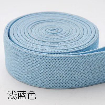 20mm light blue 5 метров 20 мм Цветные нейлоновые высокие эластичные ленты для одежды брюки для шитья нижнее белье штаны бюстгальтер резиновая одежда аксессуары DIY - Цвет: 20mm light blue
