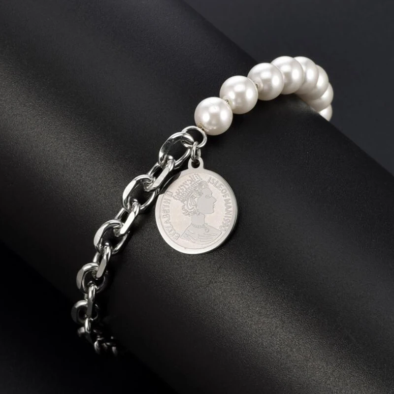 Браслет женский из нержавеющей стали браслет с кубинским панцирным плетением