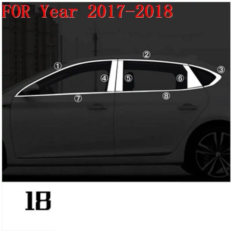 Оконный корпус автомобиля Авто Модернизированный Стайлинг модификация протектор 11 12 13 14 15 16 17 18 для Morris garaves MG 6 - Цвет: MODEL I