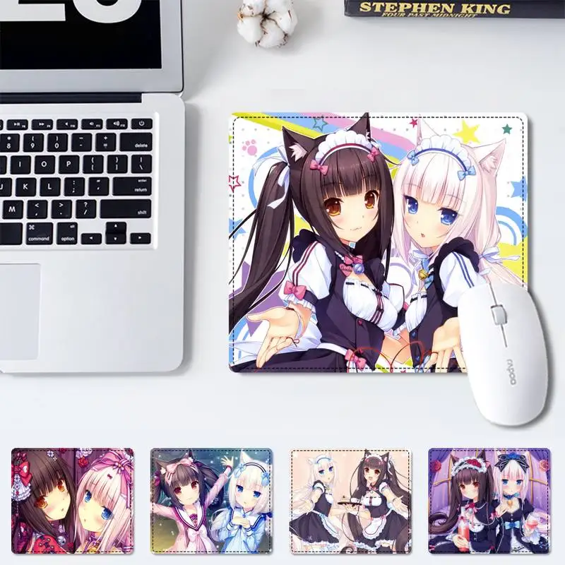 

Cartoon Cute Anime Girls Chocola Nekopara office Mat Keyboard Mat Desk Durable Desktop Mousepad Rubber Gaming Small Mouse Pad
