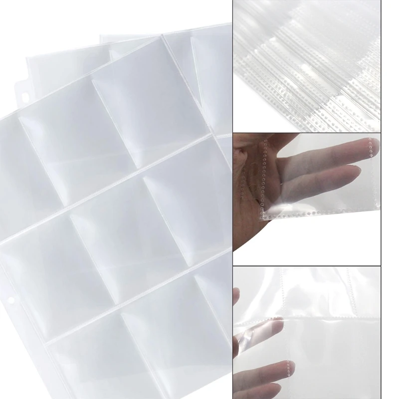 20 штук торговой игровые карты рукава хранение бумажников страницы альбома