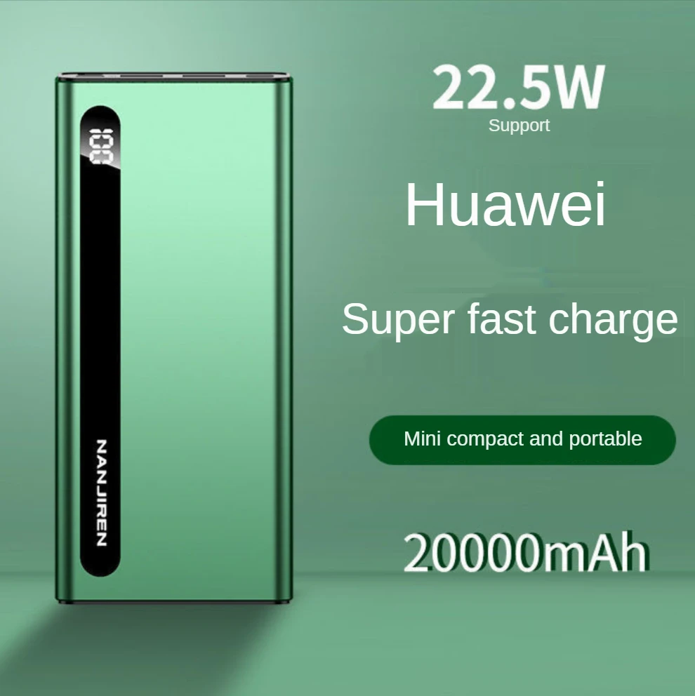 

20000 mA mobile power supply 22.5W Super flash charger fast charger portable backup battery for Xiaomi Samsung iPhone Huawei