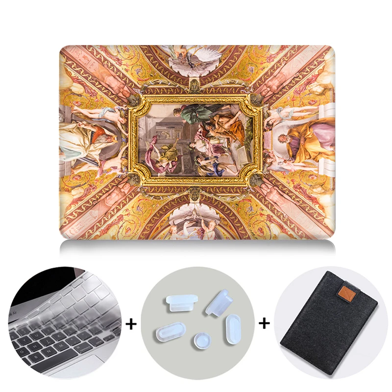 MB01 MTT чехол для Macbook Air 11 13 Pro retina 12 13 15 дюймов с сенсорной панелью сумка для ноутбука A1466 A2159 A1706 чехол+ клавиатура - Цвет: MB01