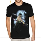 Зоро санторий, цельные футболки, взрослая потертая Футболка с принтом, мужская одежда с коротким рукавом, дешевые бренды