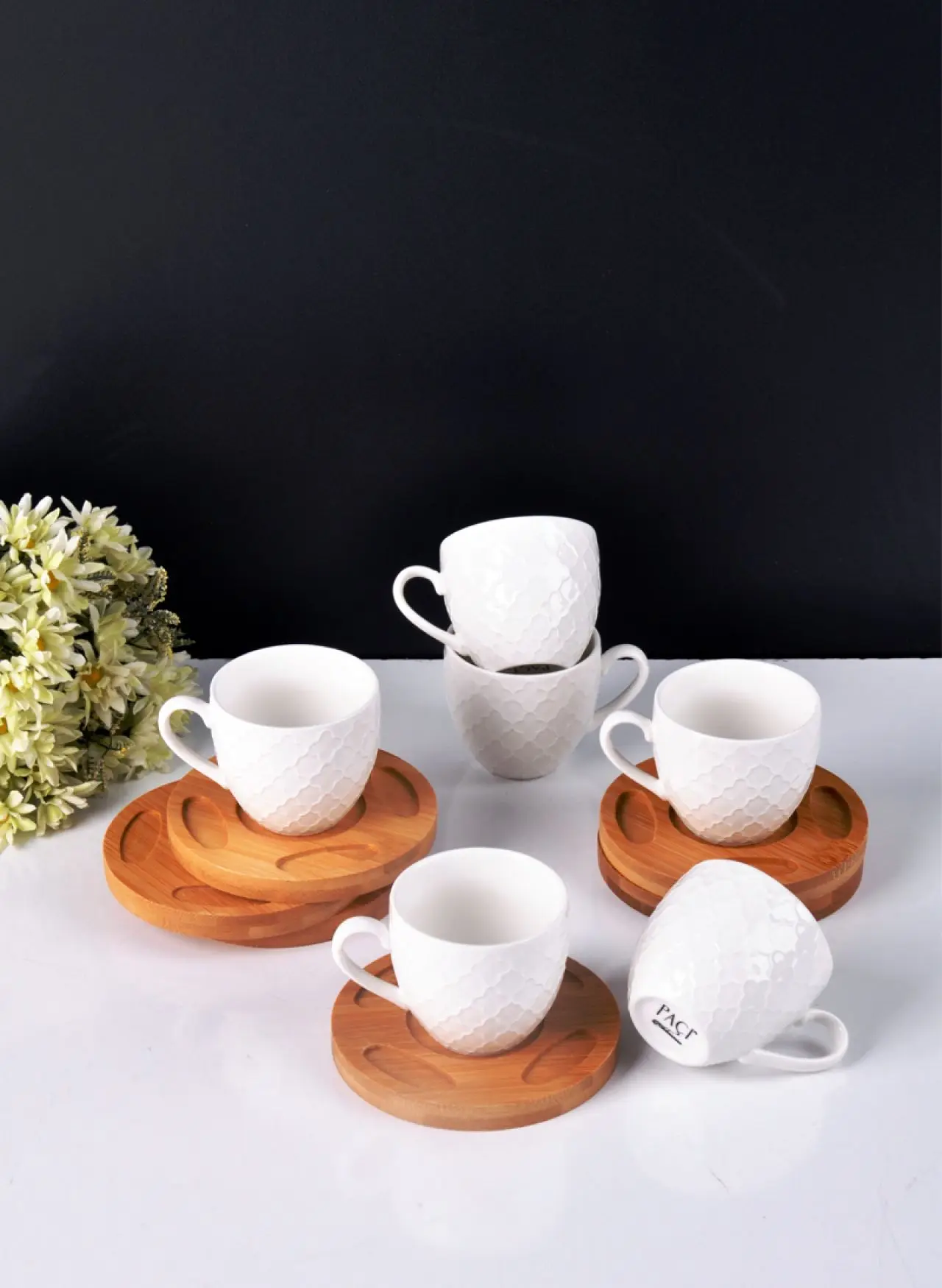 

Фарфоровая кофейная чашка 6 дюймов с бамбуковым покрытием