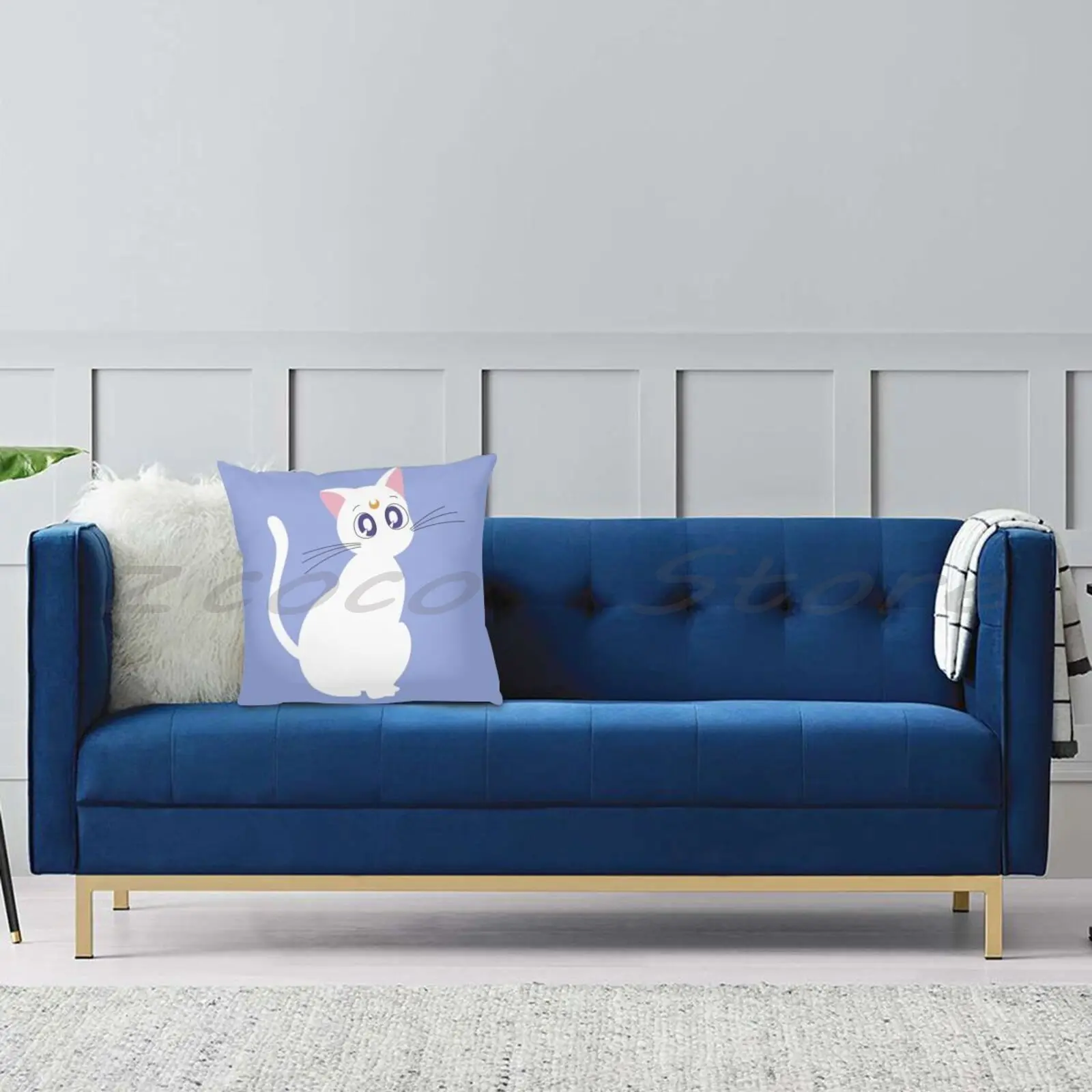 Artemis Pillow Cover Personalized Diy Throw Flax Plush Velvet Soft Sailor V Venus Scout | Дом и сад