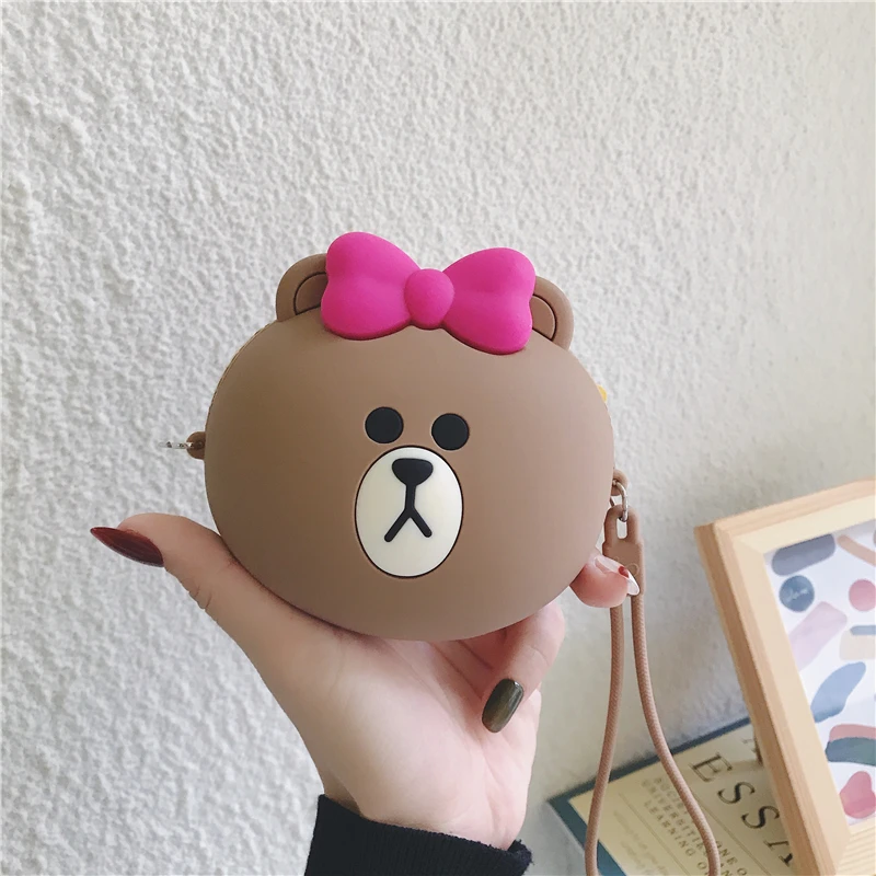coin purse Новинка, силиконовый женский кошелек с мультяшным рисунком, мини круглый кошелек с карманом для монет, женские сумки, держатели для карт, роскошный брендовый прозрачный кошелек - Цвет: coin purse