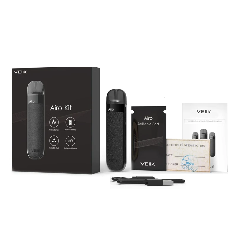 Электронная сигарета Vape Kit VEIIK Airo Pod стартовый набор с аккумулятором 360 мАч и 2 мл