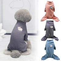 pet dog rompers pet dog jumpsuit soft for small medium dogs puppy cat four legged pajamas dog homewear apparel chihuahua