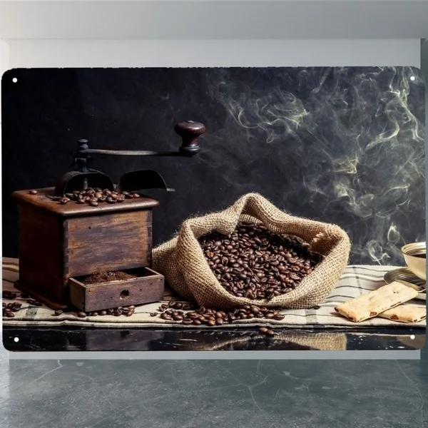 

Модная металлическая жестяная вывеска, кофемашина в стиле ретро для дома, кофейни, бара, Декор