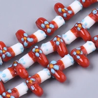 about 30pcsstrand handmade lampwork christmas stocking beads strands for christmas jewelry diy making decor accessories gifts
