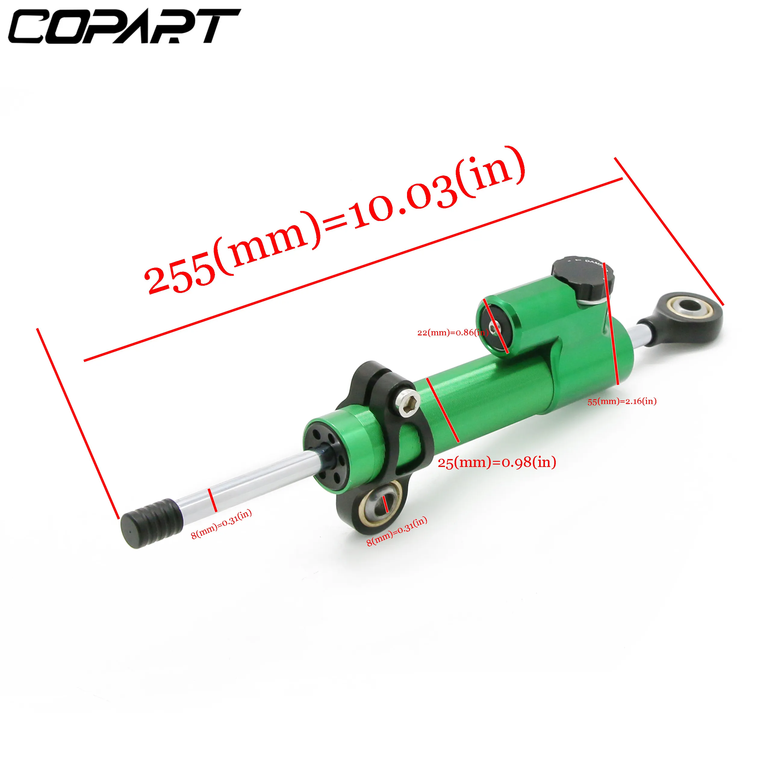 CONPART CNC Универсальный алюминиевый демпфер Руля Мотоцикла стабилизирует контроль