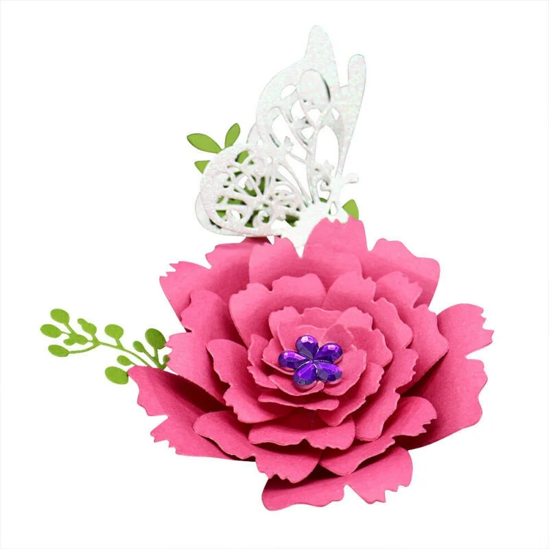 

45PCS Flower Dies Cutter Petals Nesting Die Set Metal Cutting Embossing Stencils