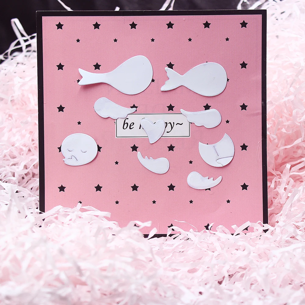 Милые металлические трафареты для вырезания скрапбукинга сделай сам тиснение