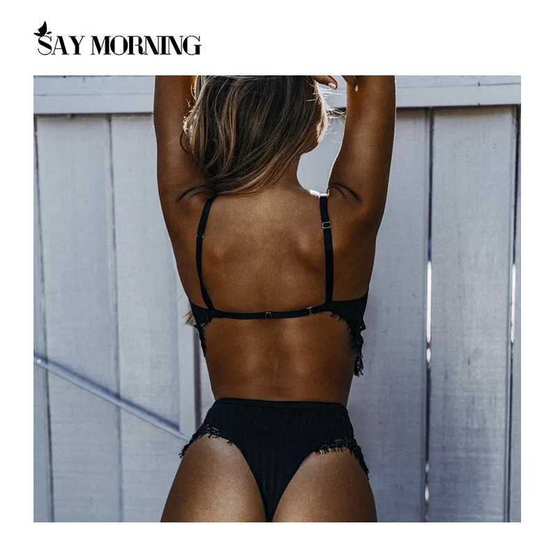 SAY MORNING горячая Распродажа сексуальные комплекты нижнего белья кружевное