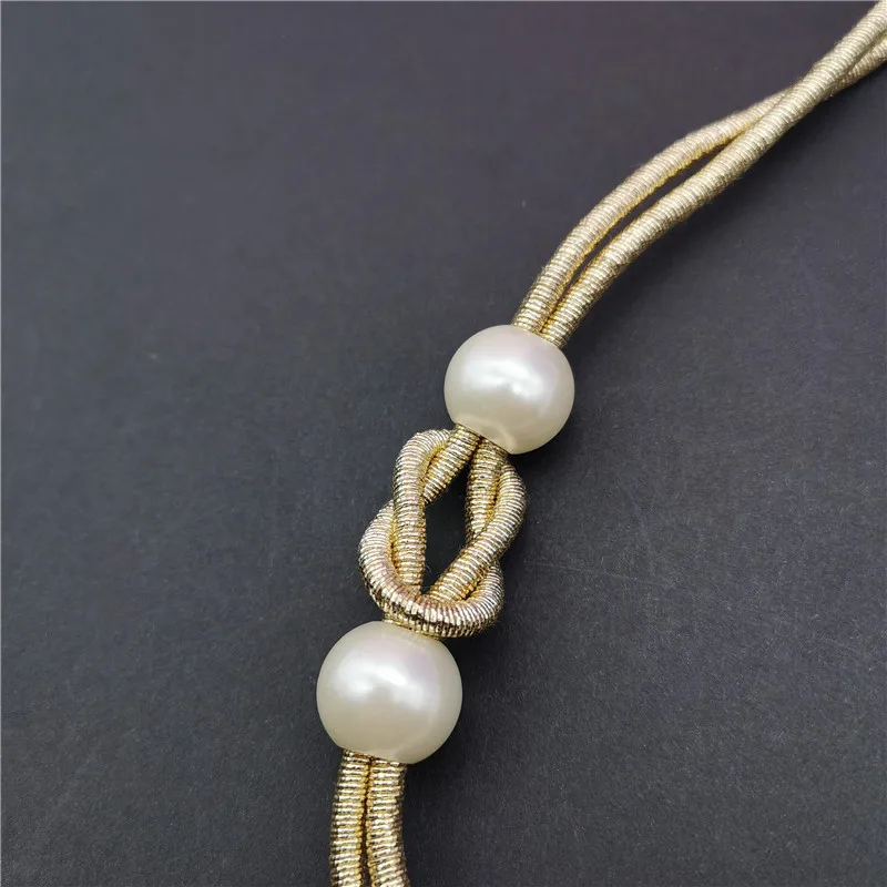 

Marliwoo NEW Luxury Gold Color Choker Necklaces Handmade Statement Necklace Original Jewelry Women Sweater Chains Wedding Choker