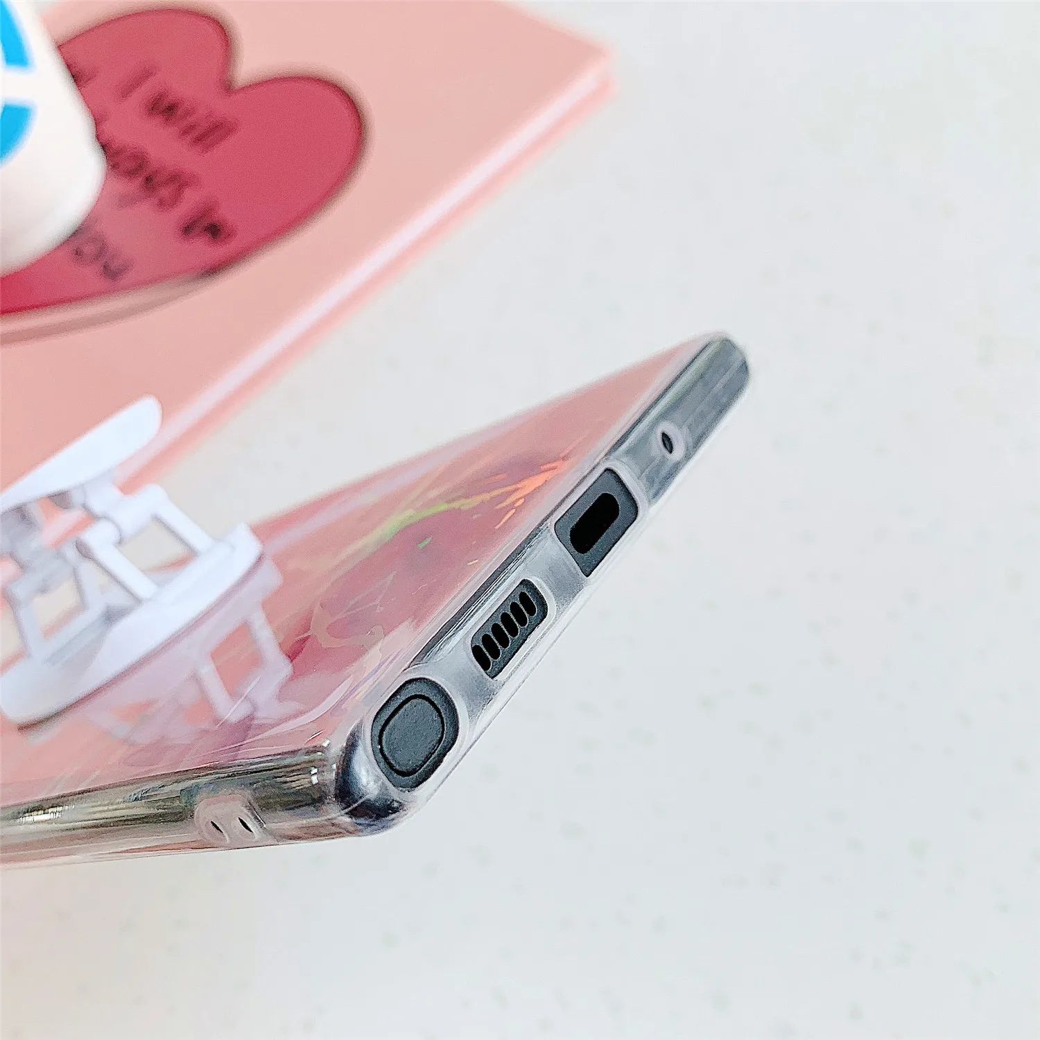Кольцо рукоятки лазерный чехол под мрамор для самсунг Galaxy S10 плюс S10E S8 S7 край A50 A10