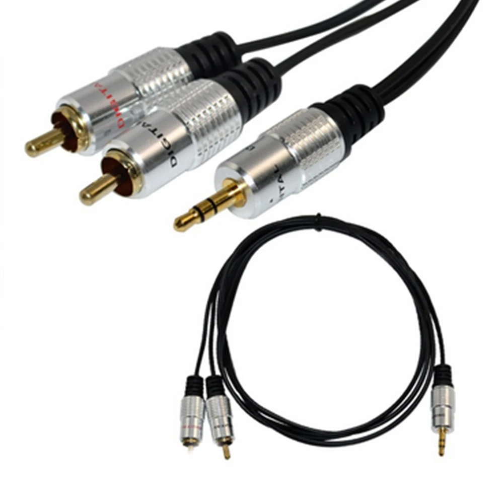 Сигнальное соединение алюминиевая головка 24k золотистый домашний кинотеатр 3 5 мм