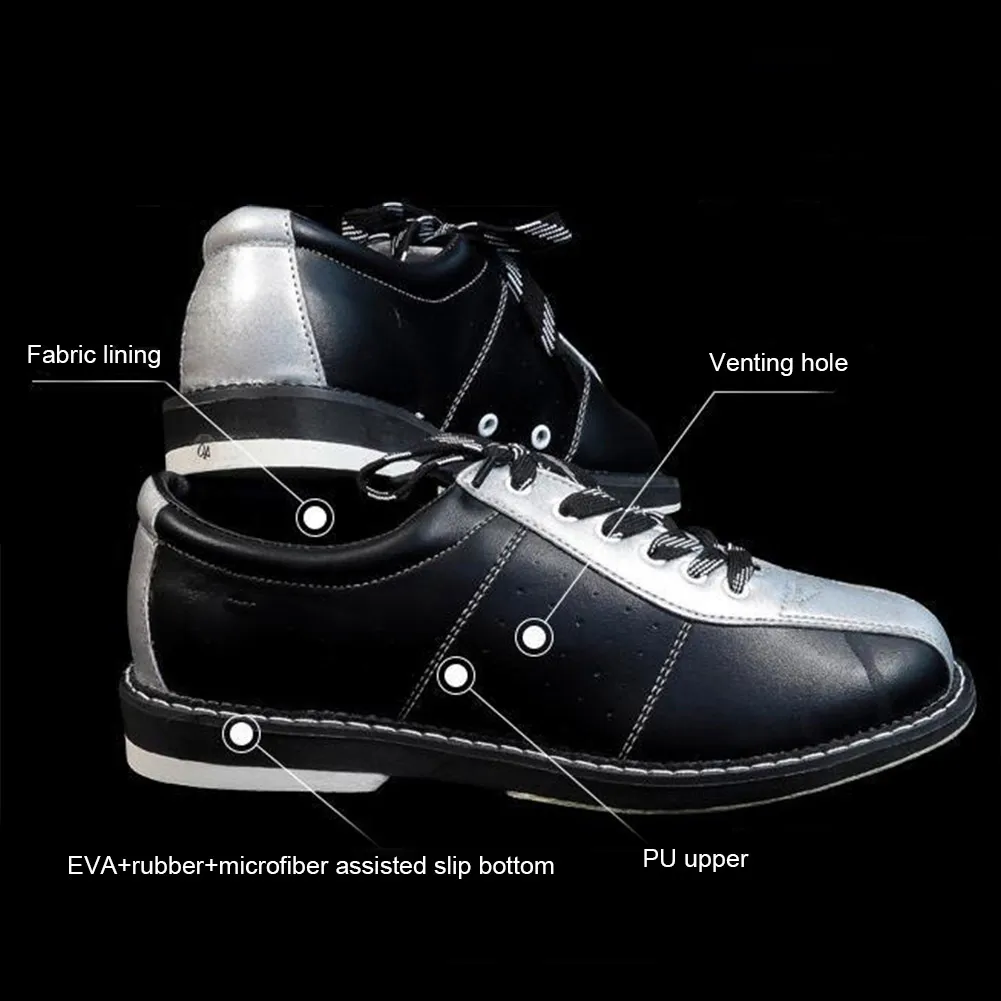 

Newly Bowling Supplies Men Women Bowling Shoes Non-slip Sole Sports Shoes Breathable Fitness Shoe S66