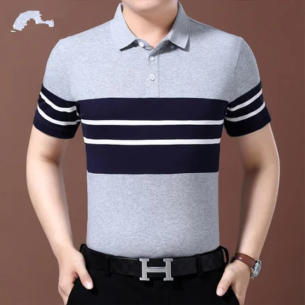 

Summer men's business casual short sleeve t-shirt 7987